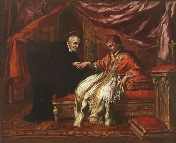 St Philip Neri Cures Pope Clement VIII from Gout | Oil Painting Reproduction