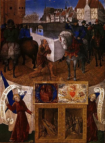 Charity of Saint Martin by Jean Fouquet | Oil Painting Reproduction
