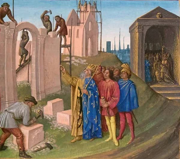 Charlemagne Builder by Jean Fouquet | Oil Painting Reproduction