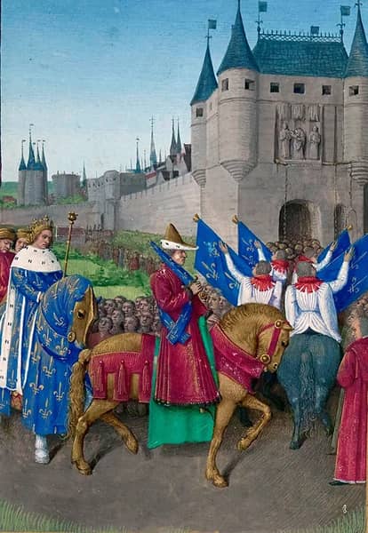 Entry of Charles V in Paris by Jean Fouquet | Oil Painting Reproduction