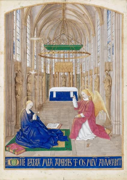 The Annunciation c1445 by Jean Fouquet | Oil Painting Reproduction