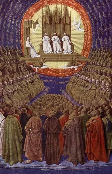 Enthronement of the Virgin by Jean Fouquet | Oil Painting Reproduction