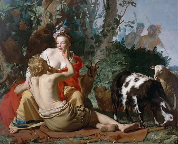 Granida and Daifilo by Gerard van Honthorst | Oil Painting Reproduction
