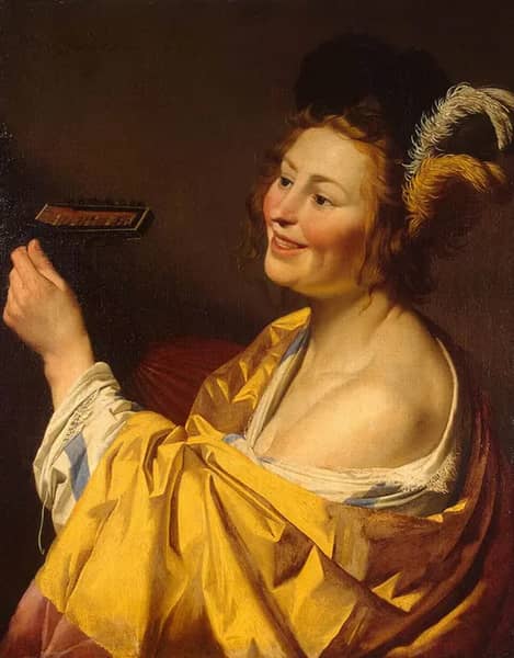 Lute Player 1624 by Gerard van Honthorst | Oil Painting Reproduction