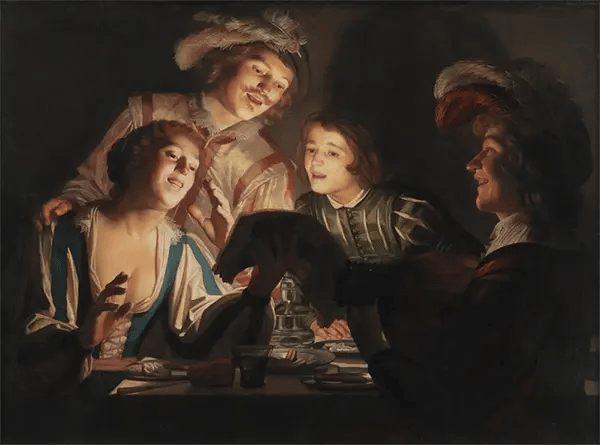 Musical Group by Candlelight 1623 | Oil Painting Reproduction