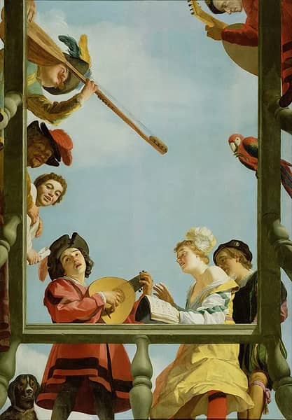 Musical Group on a Balcony 1622 | Oil Painting Reproduction