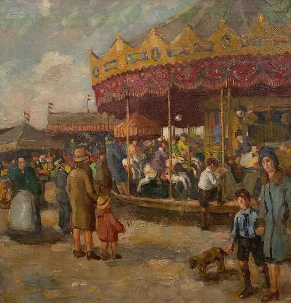 Funfair by Abraham Fresco | Oil Painting Reproduction