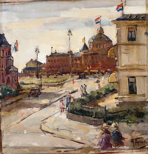 Queen's Day in Scheveningen by Abraham Fresco | Oil Painting Reproduction