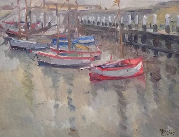 The Jetty by Abraham Fresco | Oil Painting Reproduction