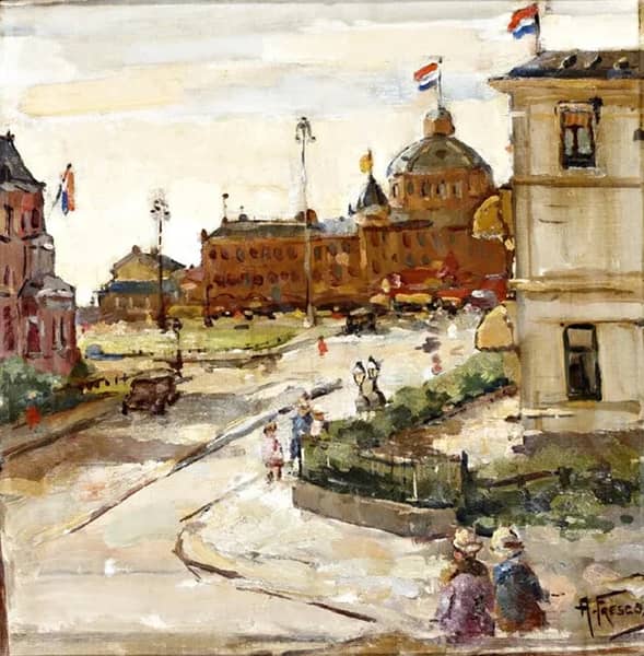 The Kurhaus in Scheveningen by Abraham Fresco | Oil Painting Reproduction