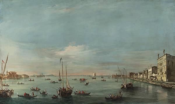 View of the Giudecca Canal and the Zattere | Oil Painting Reproduction