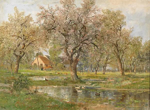 Landscape in Spring by Alois Arnegger | Oil Painting Reproduction