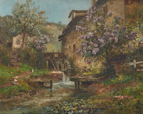 Water Mill by Alois Arnegger | Oil Painting Reproduction
