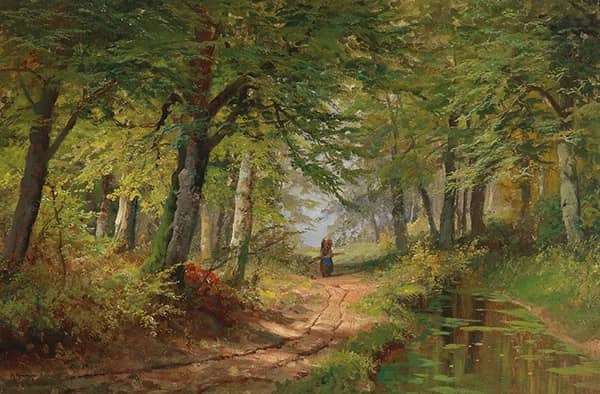 Wood in Spring by Alois Arnegger | Oil Painting Reproduction