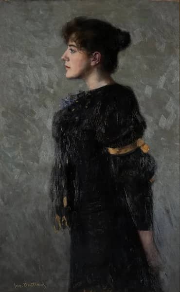 Portrait of Bergljot Bratland | Oil Painting Reproduction