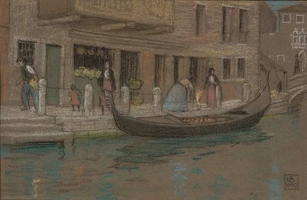 A Canal in Venice 1909 | Oil Painting Reproduction