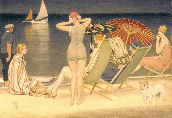 Parasols 1929 by Joseph Edward Southall | Oil Painting Reproduction