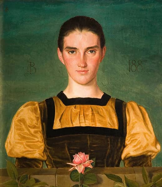Portrait of Anne Elizabeth Baker 1887 | Oil Painting Reproduction