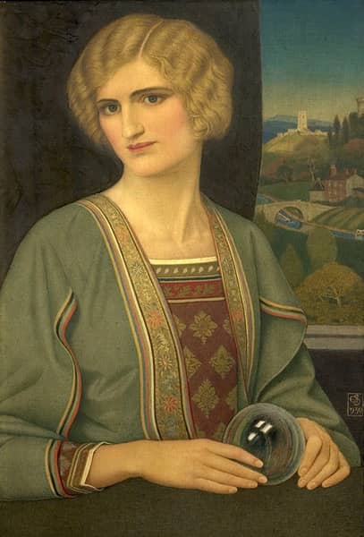 The Crystal by Joseph Edward Southall | Oil Painting Reproduction