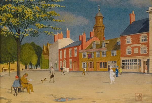 The Green at Banbury 1920 | Oil Painting Reproduction