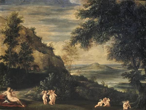 Landscape with Venus and Cupids | Oil Painting Reproduction