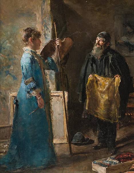 The Cloth Merchant by David Oyens | Oil Painting Reproduction