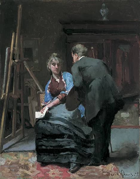 The Painter's Model by David Oyens | Oil Painting Reproduction