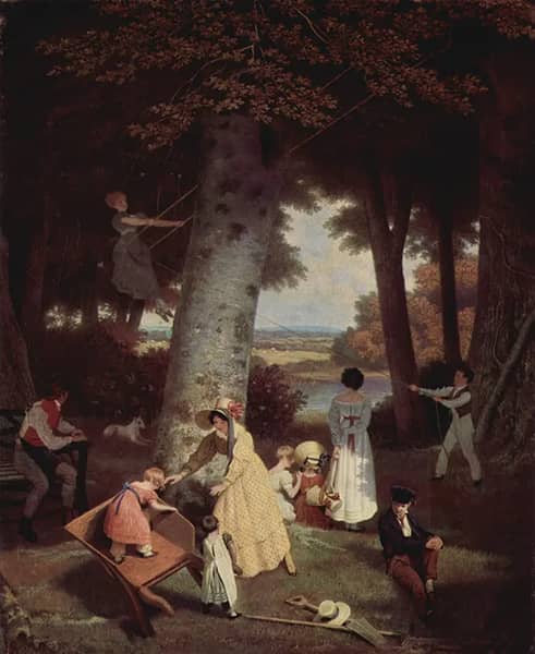 The Playground by Jacques-Laurent Agasse | Oil Painting Reproduction
