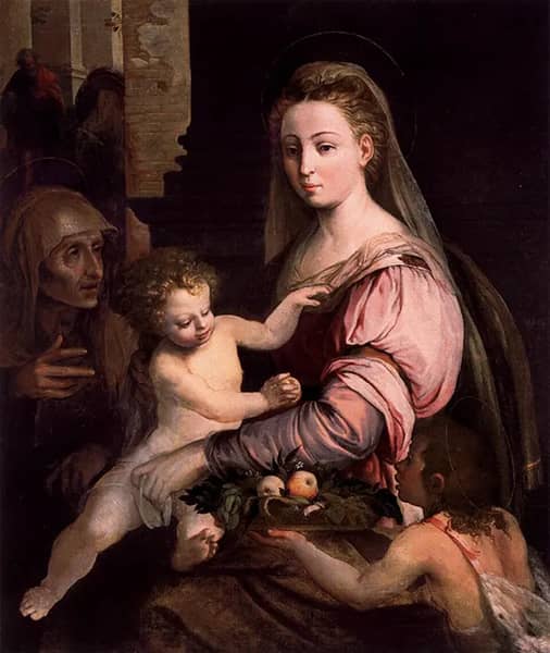 Virgin and Child with St Anne and the Infant St John | Oil Painting Reproduction
