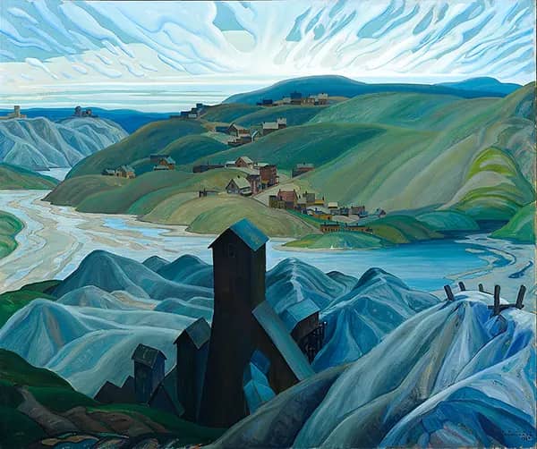 A Northern Silver Mine by Franklin Carmichael | Oil Painting Reproduction
