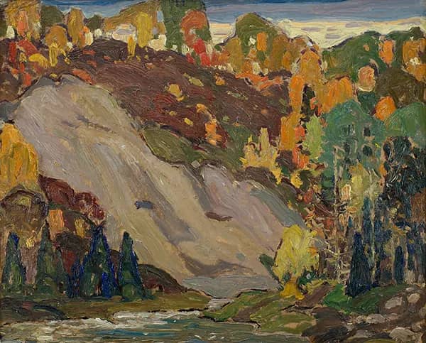Autumn Hillside c1920 by Franklin Carmichael | Oil Painting Reproduction