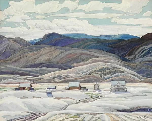 Bisset Farm 1933 by Franklin Carmichael | Oil Painting Reproduction