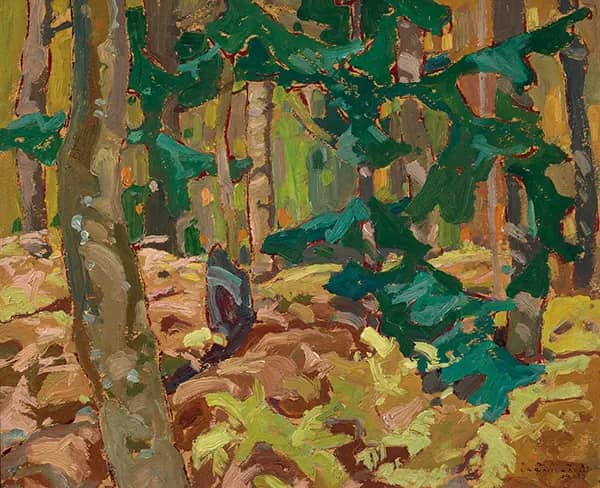 Bracken Lansing 1923 by Franklin Carmichael | Oil Painting Reproduction