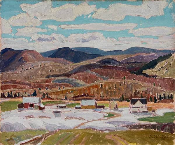 Farm at Bissett 1932 by Franklin Carmichael | Oil Painting Reproduction