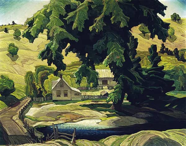 Farm Haliburton 1940 by Franklin Carmichael | Oil Painting Reproduction