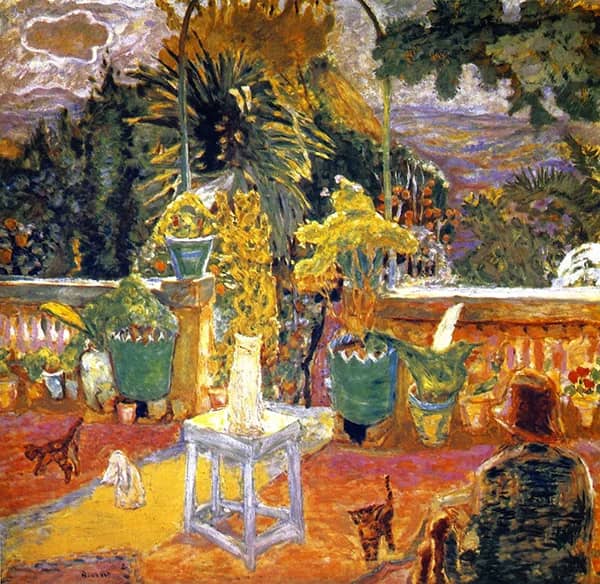 The Terrace at Grasse 1912 by Pierre Bonnard | Oil Painting Reproduction