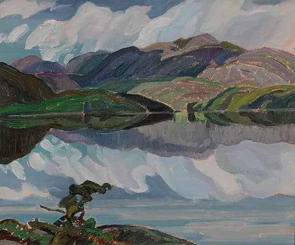 Reflections La Cloche Hills c1936 | Oil Painting Reproduction