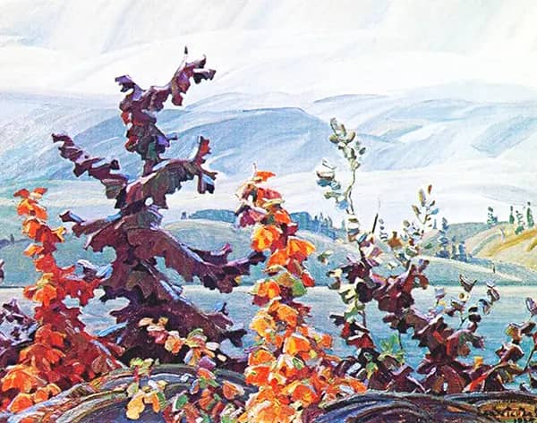 Scrub Oaks and Maples 1935 | Oil Painting Reproduction