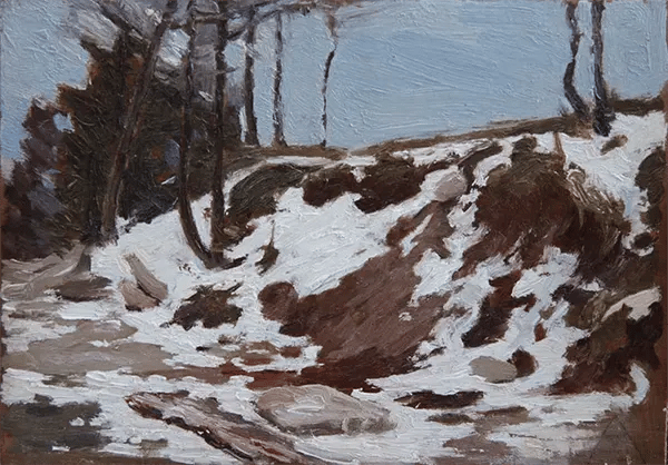 Snowy Ridge c1915 by Franklin Carmichael | Oil Painting Reproduction