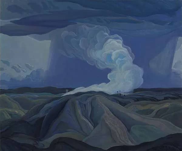 The Nickel Belt 1928 by Franklin Carmichael | Oil Painting Reproduction