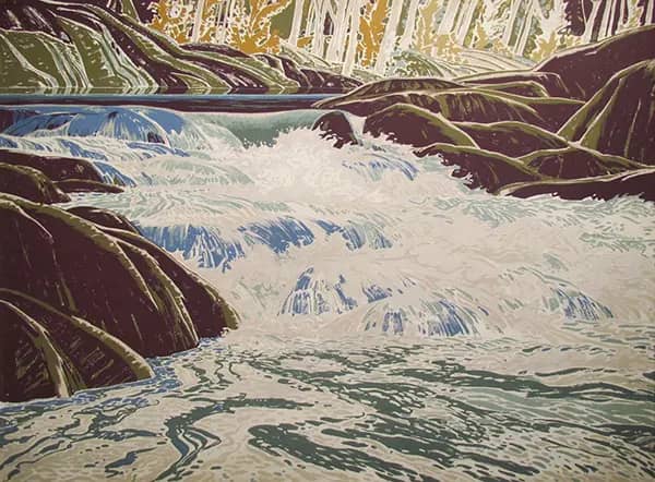 White Water by Franklin Carmichael | Oil Painting Reproduction