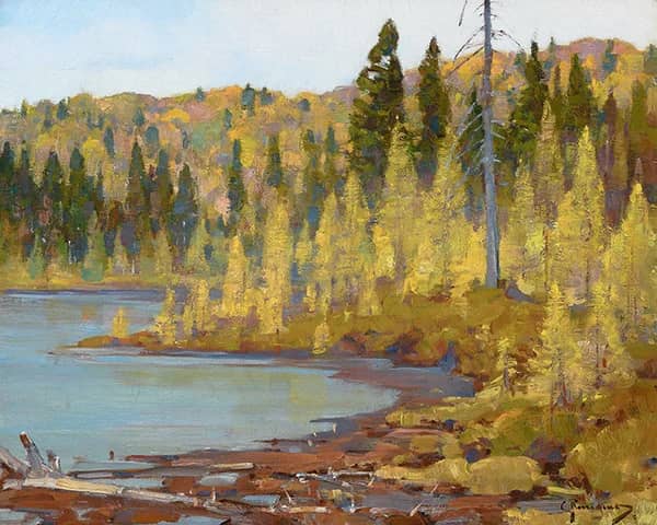 Fall Tamaracks by Carl Rungius | Oil Painting Reproduction