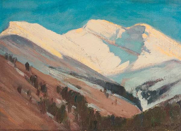 Down the Brazeau by Carl Rungius | Oil Painting Reproduction