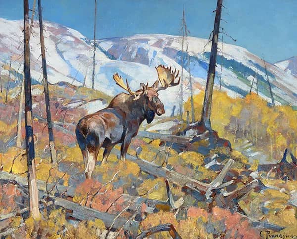 Headed to High Country by Carl Rungius | Oil Painting Reproduction