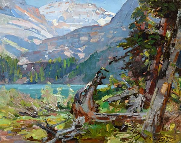 Lake O'Hara by Carl Rungius | Oil Painting Reproduction