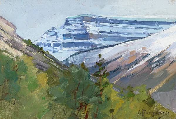 Mount Amery by Carl Rungius | Oil Painting Reproduction