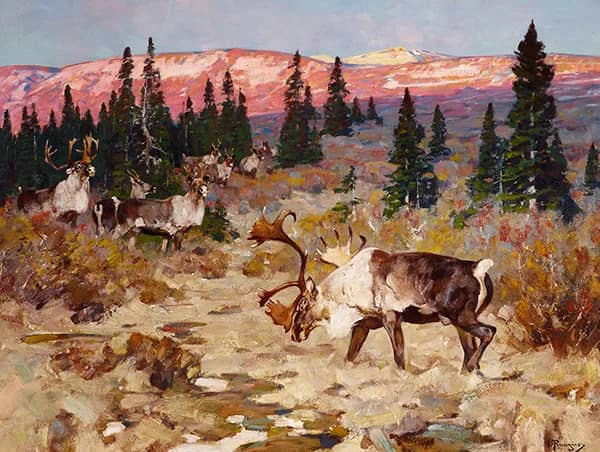 The Intruder by Carl Rungius | Oil Painting Reproduction