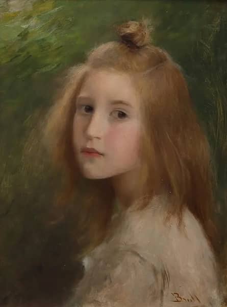 A Girl II by Joan Brull | Oil Painting Reproduction