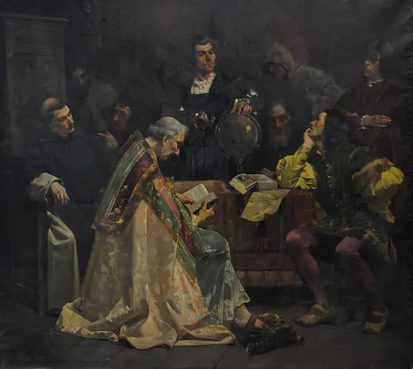 Columbus in Salamanca 1887 by Joan Brull | Oil Painting Reproduction