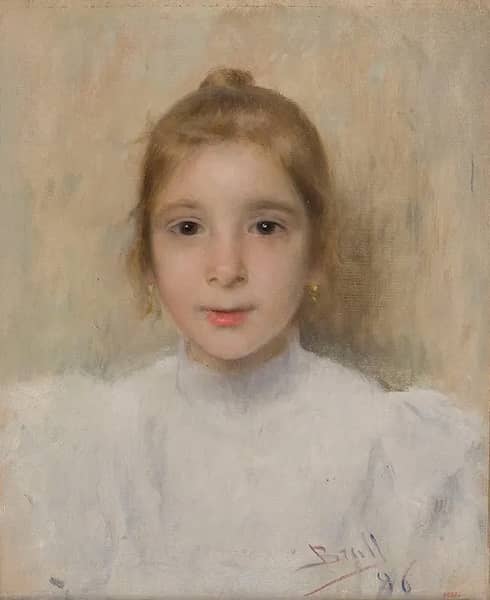 Portrait of Roso Galia as a Child 1896 | Oil Painting Reproduction